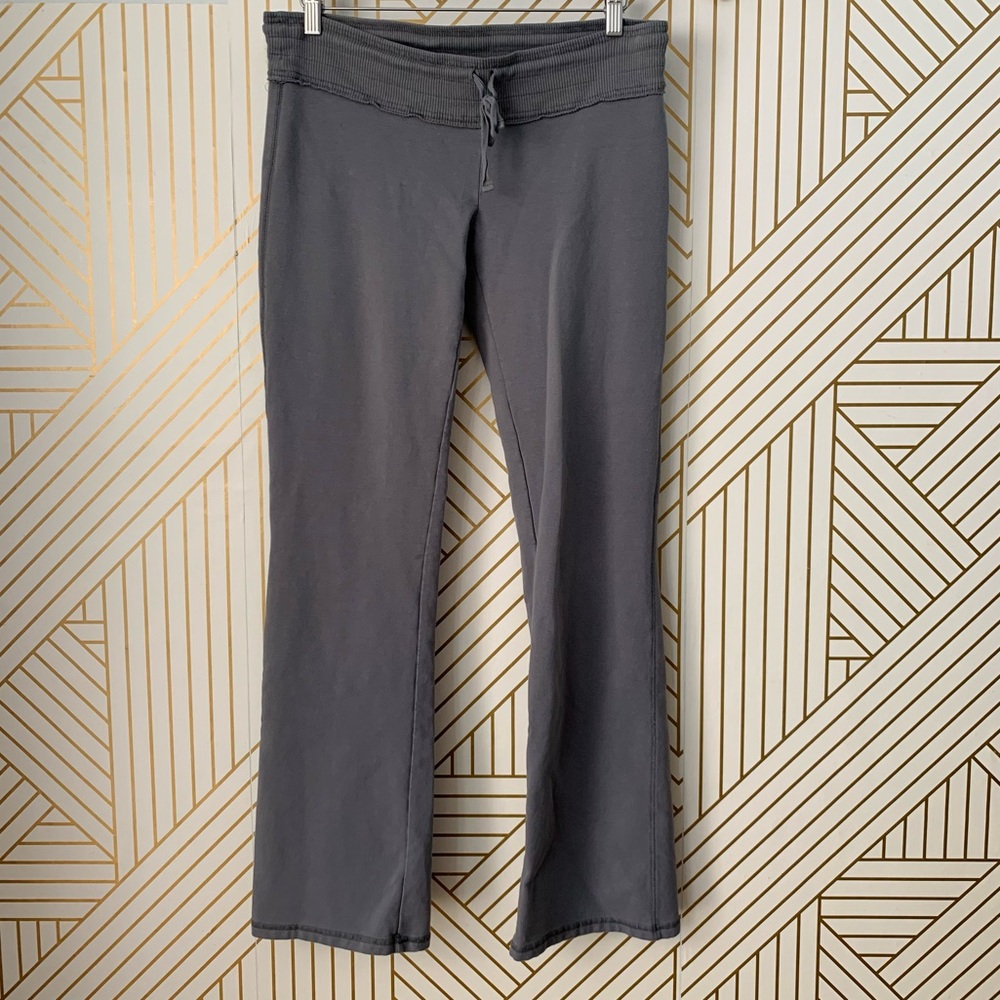 Anchor Blue Y2K 2000s Yoga bootcut cotton blend Pants drawstring vintage gray M